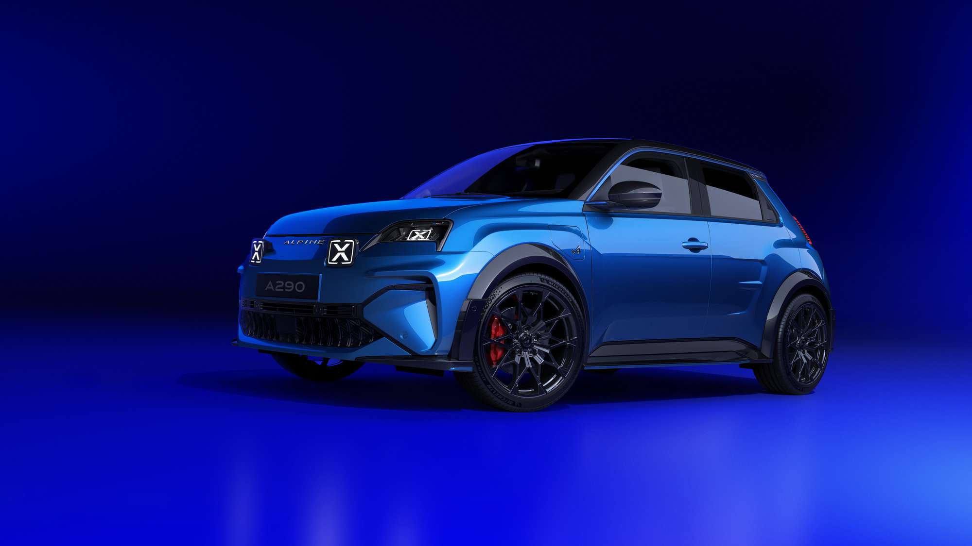 Headerbild vom Alpine A290 in blau bei RRG.