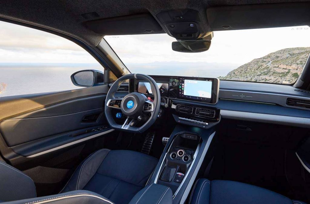 Die Cockpitaussicht vom Alpine A290 bei RRG.