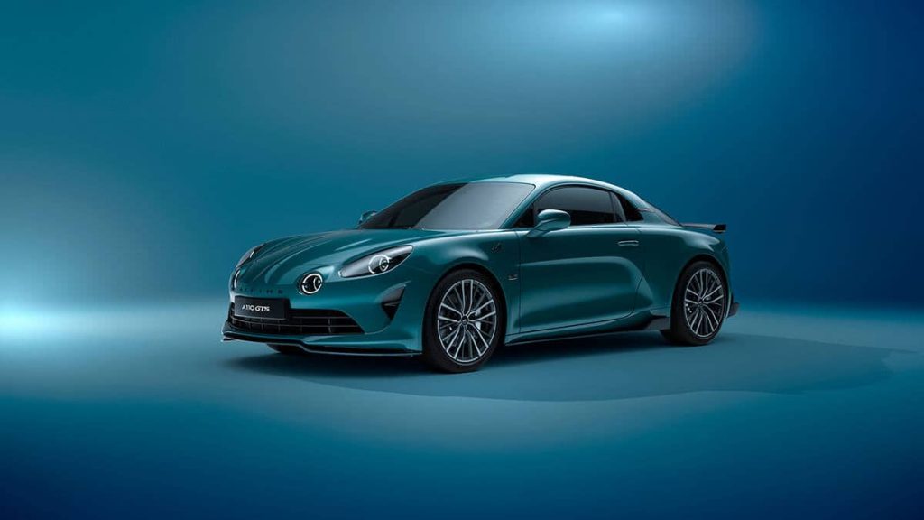 Die Alpine A110 Frontansicht bei RRG.