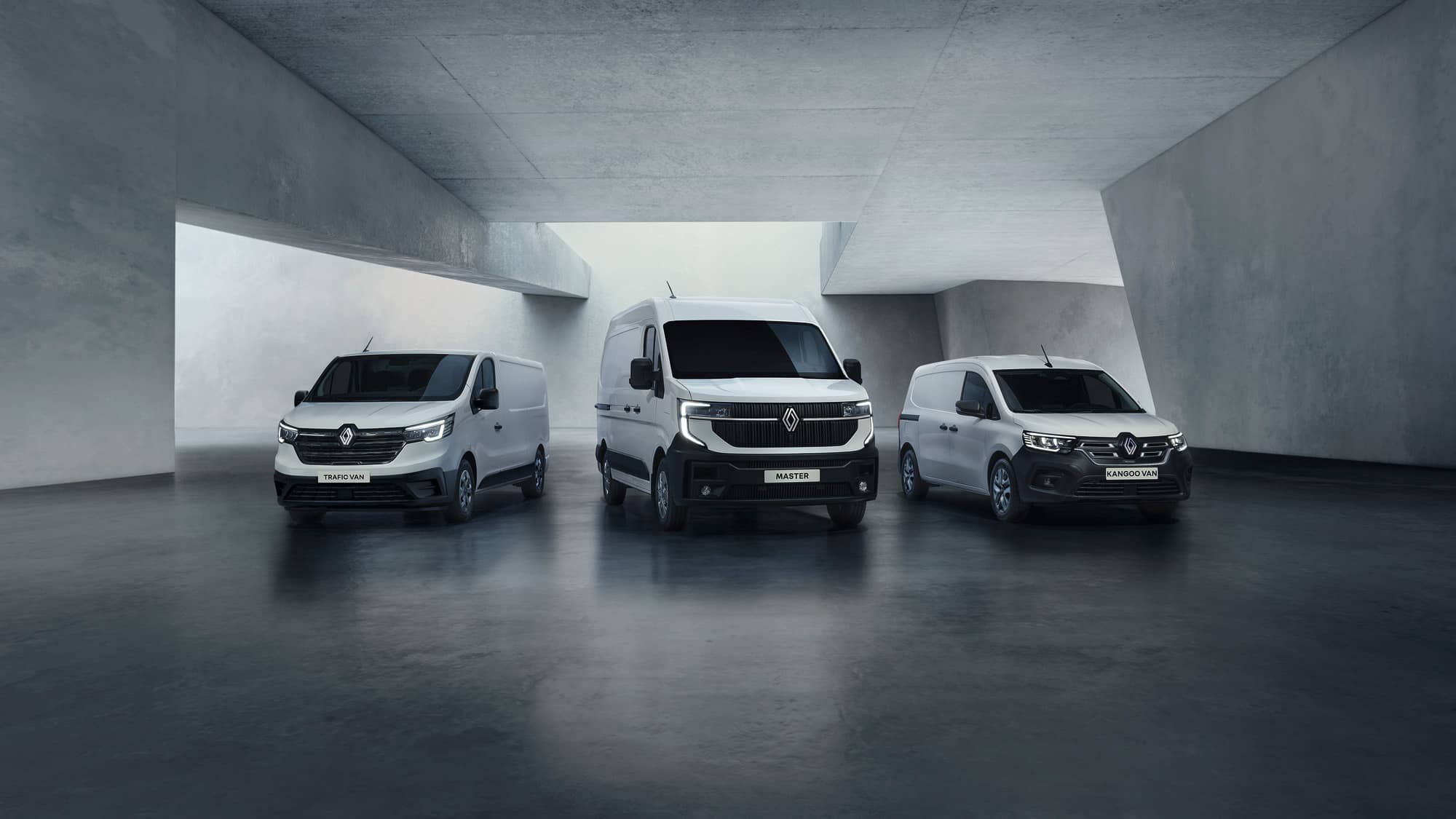Die Renault Nutzfahrzeuge Master, Trafic und Kangoo bei RRG.