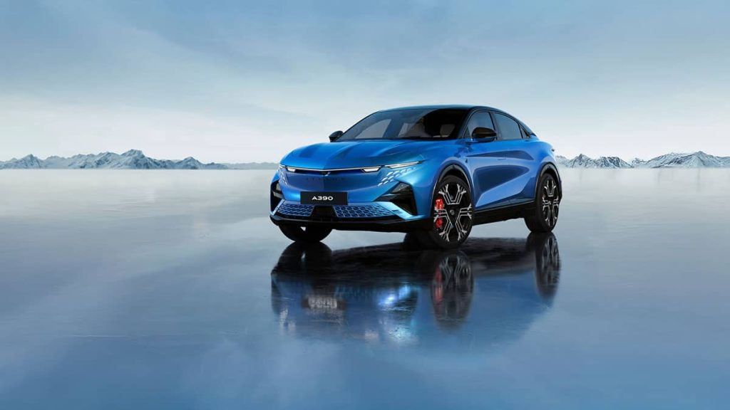 Der Alpine 390 auf einem zugefrorenem See bei RRG.