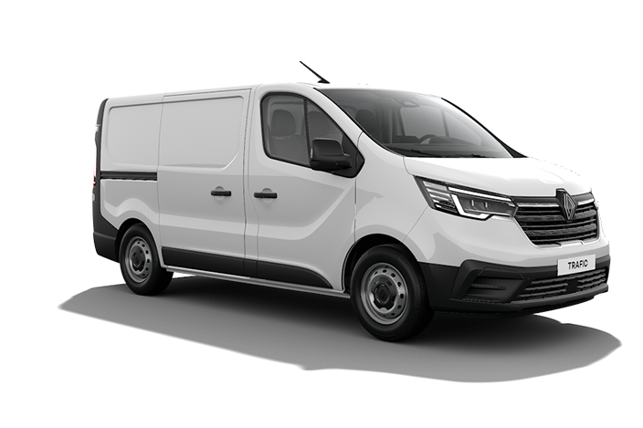 Der Renault Trafic in weiß bei RRG.